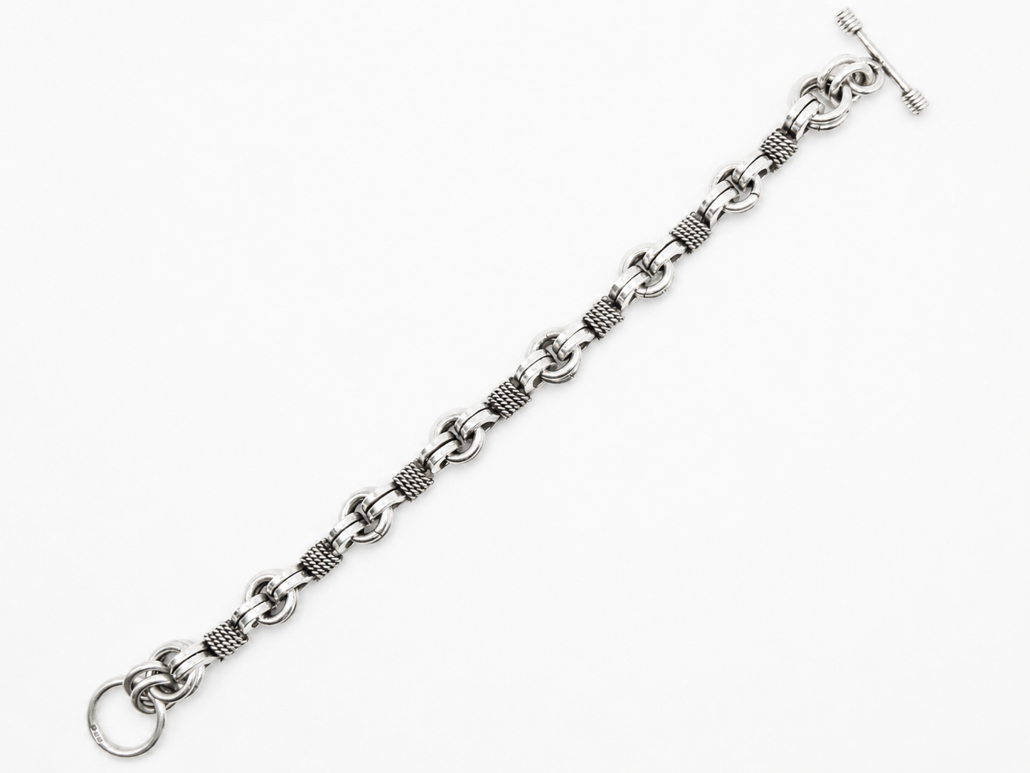 Vintage Solid Silver Link Bracelet