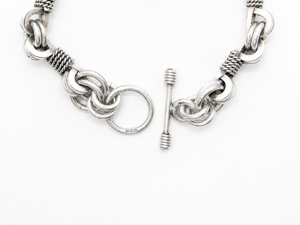 Vintage Solid Silver Link Bracelet