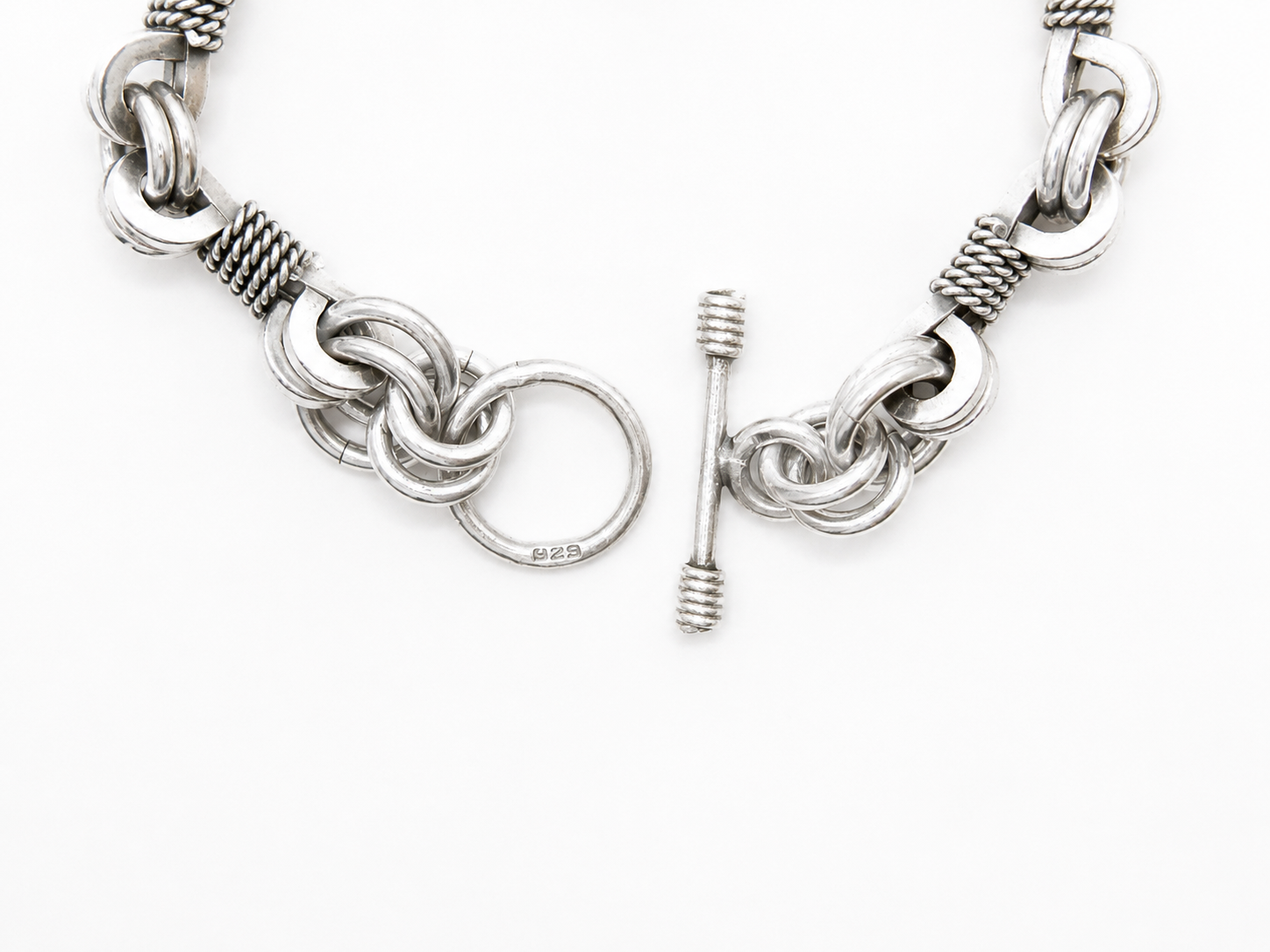 Vintage Solid Silver Link Bracelet